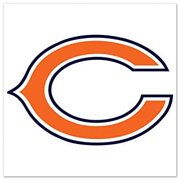 Chicago Bears Old Glory Reflective Decal