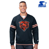 Men's Chicago Bears Navy First Class Starter Pullover Jacket - Pro Jersey Sports