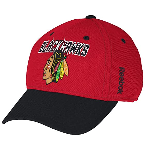 Mens Chicago Blackhawks Reebok NHL Center Ice Second Season Structured Flex Hat