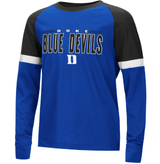 Duke Blue Devils Colosseum Youth Ollie Long Sleeve Raglan T-Shirt - Pro Jersey Sports