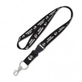 Chicago Blackhawks NHL Black and White 1" Lanyard with Detachable Buckle By Wincraft - Pro Jersey Sports
