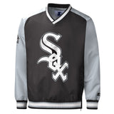 Men's Chicago White Sox Gameday Trainer III Black V-Neck Pullover Jacket - Pro Jersey Sports