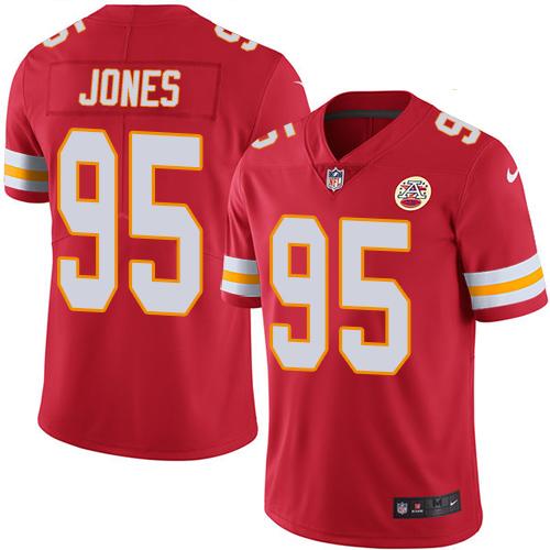 Men's Kansas City Chiefs Chris Jones Nike Red Vapor Untouchable Limited Jersey - Pro Jersey Sports