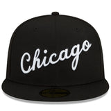 Men's Chicago Bulls 2021-2022 City Edition Alternate Black New Era 59FIFTY Fitted Hat - Pro Jersey Sports