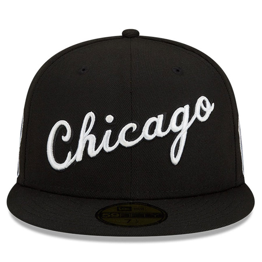 Men's Chicago Bulls 2021-2022 City Edition Black New Era 59FIFTY Fitted Hat