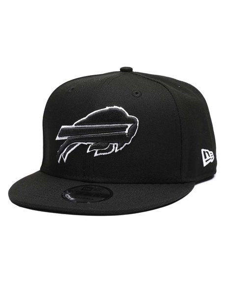 Buffalo Bills New Era Black and White 9FIFTY Adjustable Snapback Hat - Pro Jersey Sports