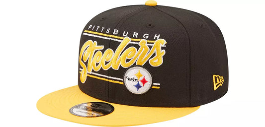 Pittsburgh Steelers New Era Team Script 2 Tone 9FIFTY Snapback Hat