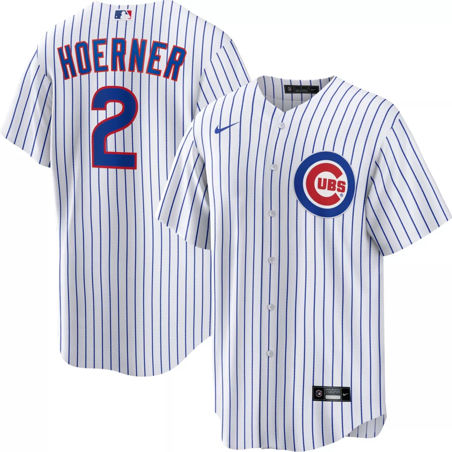 NIKE Men's Nico Hoerner Chicago Cubs White Home Replica Jersey
