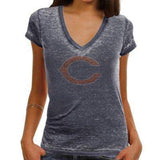 Womens Chicago Bears Fade Route Bling T-Shirt - Pro Jersey Sports
