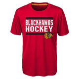 Youth Chicago Blackhawks Shootout Dri-Tek Tee By Outerstuff - Pro Jersey Sports