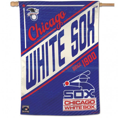 Chicago White Sox Cooperstown Collection 28X40 Vertical Flag By Wincraft