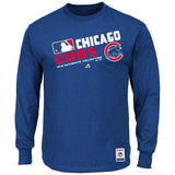 Men's Chicago Cubs Majestic Royal Authentic Collection Team Choice Long Sleeve T-Shirt - Pro Jersey Sports