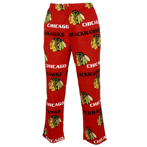 Chicago Blackhawks Adult Facade Micro Fleece Pants