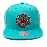 Men's Vancouver Grizzlies Mitchell & Ness Teal Alternate Core Basic Adjustable Snapback Hat - Pro Jersey Sports