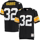 Men's Pittsburgh Steelers Franco Harris Mitchell & Ness Black Retired Player Replica Jersey - Pro Jersey Sports