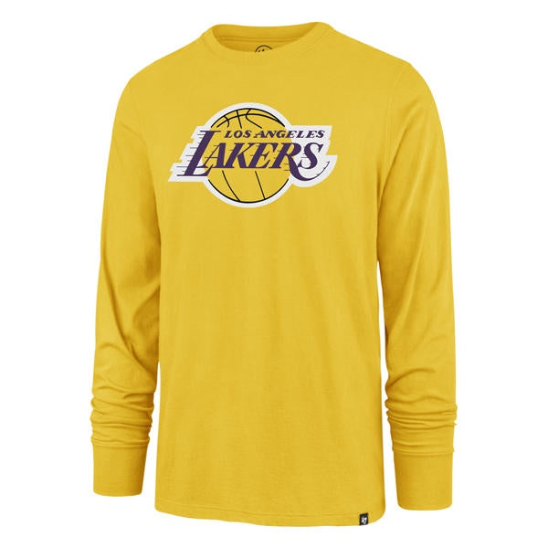 Men's Los Angeles Lakers Super Rival Long Sleeve Tee By ’47 Brand