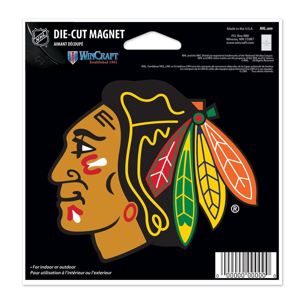 Chicago Blackhawks Die Cut Magnet 4.5" x 6" - Pro Jersey Sports