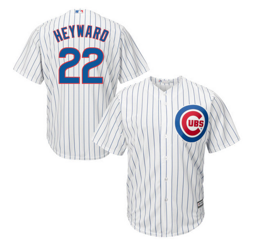 Men's Chicago Cubs Jason Heyward Majestic White Replica Cool Base Player Jersey