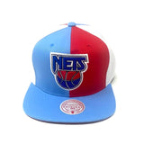 Men's New Jersey Nets Mitchell & Ness NBA Pinwheel Snapback Hat - Pro Jersey Sports