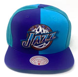 Men's Utah Jazz Mitchell & Ness NBA Pinwheel Snapback Hat - Pro Jersey Sports