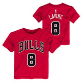 Toddler Zach Lavine Chicago Bulls Name And Number Tee By Outerstuff - Pro Jersey Sports