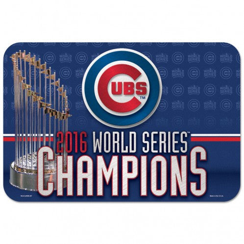 Chicago Cubs 2016 World Series Champions 20X30 Welcome Mat - Pro Jersey Sports