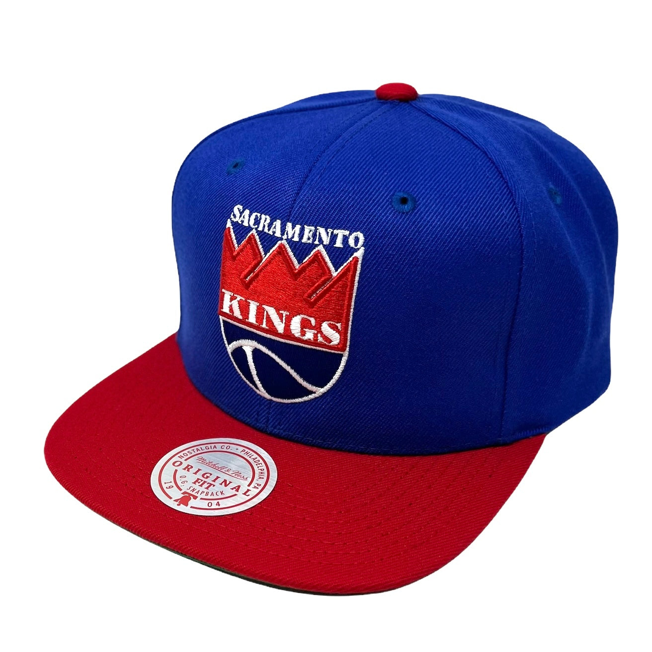 Men's Mitchell & Ness Sacramento Kings Hardwood Classics Royal/Red Two-Tone 2.0 Snapback Hat