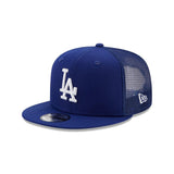 Los Angeles Dodgers New Era Blue 9FIFTY Mesh Trucker Snapback Hat - Pro Jersey Sports