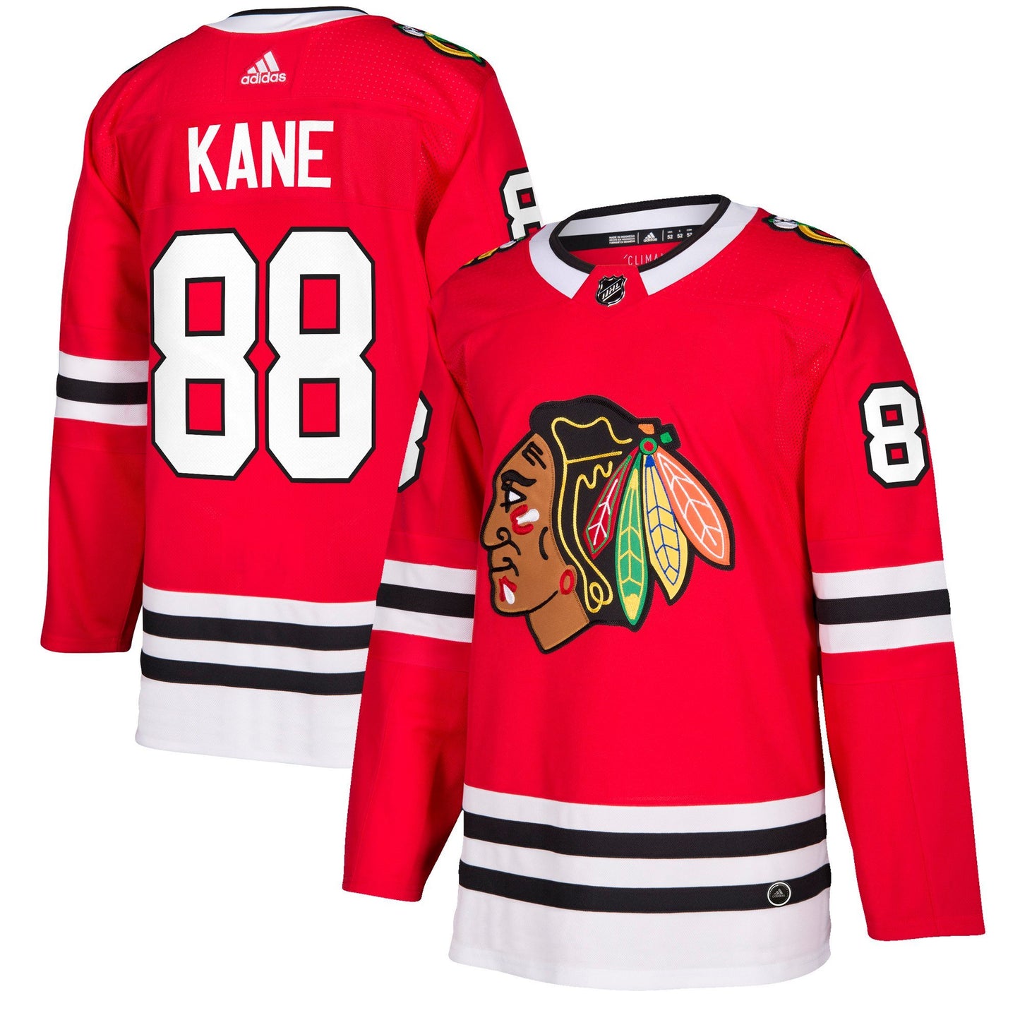 Men's Chicago Blackhawks Patrick Kane adidas Red Authentic Player Jersey
