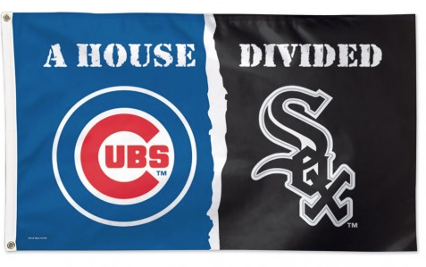 Chicago Cubs / Chicago White Sox Flag 3' X 5' House Divided MLB