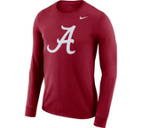 Nike Men's Alabama Crimson Tide Crimson Dri-FIT Logo Long Sleeve Shirt - Pro Jersey Sports