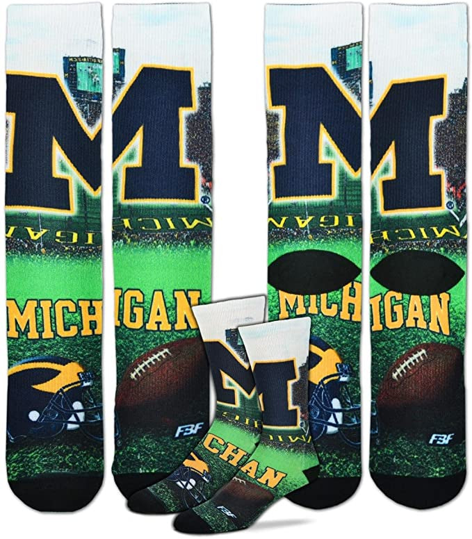 Michigan Wolverines Adult NCAA Mascot Socks