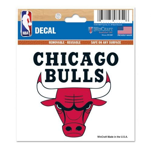 NBA Chicago Bulls 3X4 Multi Use Decal