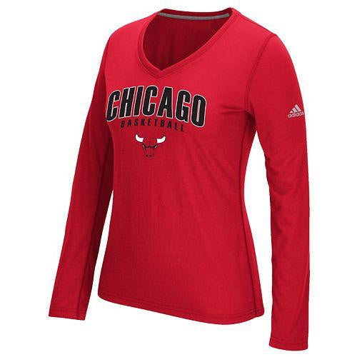 Womens Chicago Bulls Double Arch Outline 2.0 Ultimate Tee