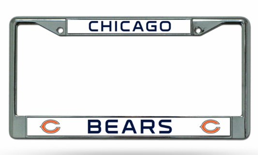 Chicago Bears Chrome License Plate Frame