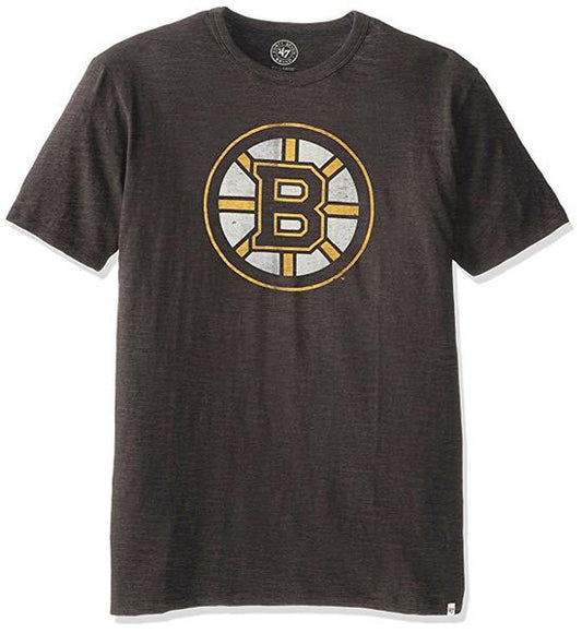 Mens Boston Bruins Scrum Basic Logo Tee