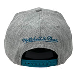 Detroit Pistons Hardwood Classics Heather Gray 2.0 Mitchell & Ness Snapback Hat - Pro Jersey Sports