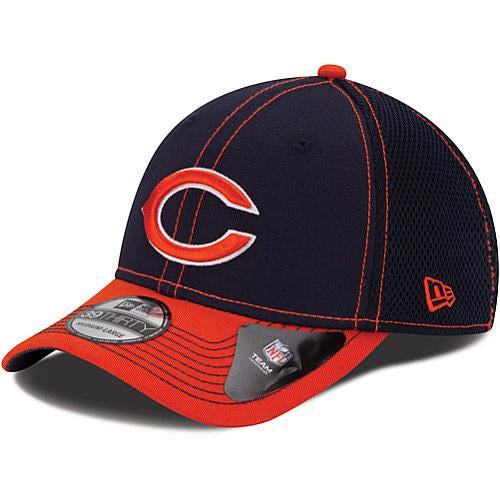 Mens Chicago Bears New Era NFL 39THIRTY Blitz Neo 2 Tone Flex Fit Hat