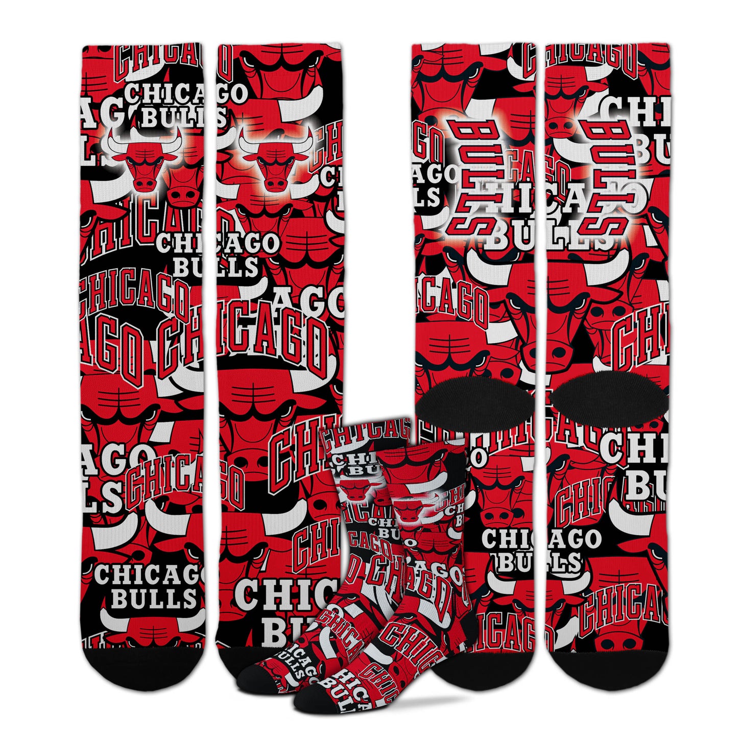 Adult Chicago Bulls NBA Montage FBF Socks