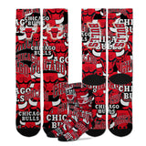 Adult Chicago Bulls NBA Montage FBF Socks - Pro Jersey Sports