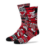 Adult Chicago Bulls NBA Montage FBF Socks - Pro Jersey Sports
