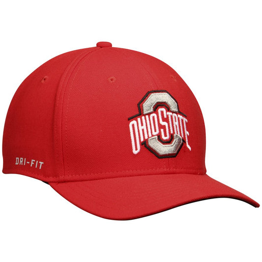 Nike Ohio State Buckeyes Scarlet Swoosh Flex Performance Hat