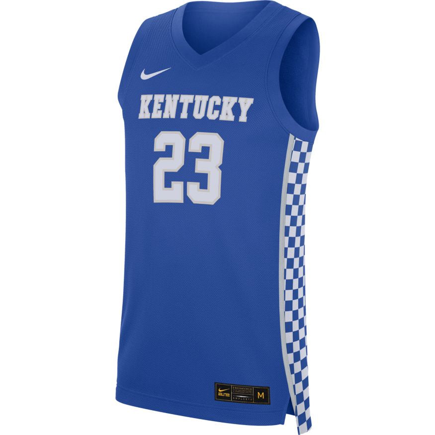 Men's NCAA Kentucky Wildcats #23 Nike Royal Replica Basketball Jersey