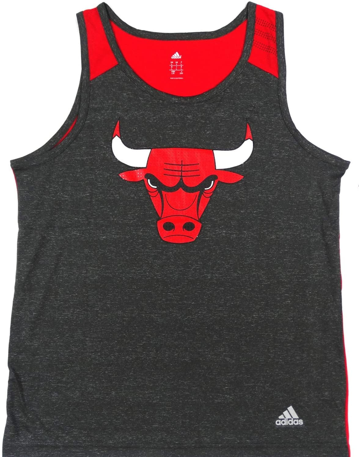 Chicago Bulls Grey Mens Climalite Lightweight FAS Tank Top by Adidas
