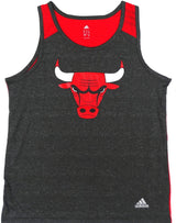 Chicago Bulls Grey Mens Climalite Lightweight FAS Tank Top by Adidas - Pro Jersey Sports