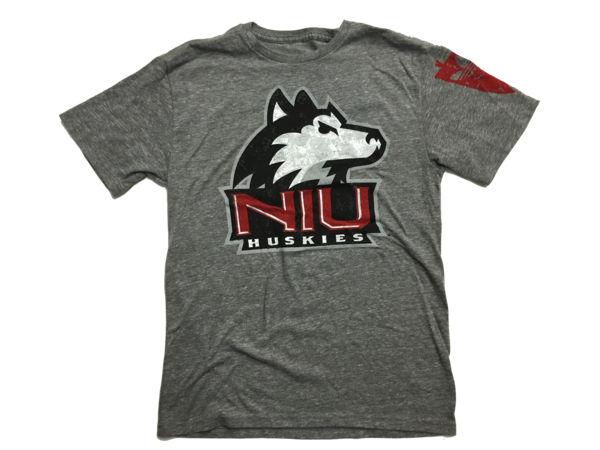 NCAA Northern Illinois University Huskies Gray adidas Brushed Tri-Blend Tee