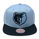 Men's Memphis Grizzlies Mitchell & Ness NBA University Away 2 Tone Snapback Hat - Pro Jersey Sports