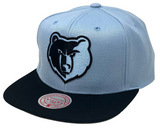 Men's Memphis Grizzlies Mitchell & Ness NBA University Away 2 Tone Snapback Hat - Pro Jersey Sports