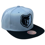 Men's Memphis Grizzlies Mitchell & Ness NBA University Away 2 Tone Snapback Hat - Pro Jersey Sports