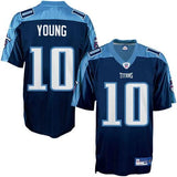 Men's Reebok NFL Tennessee Titans Vince Young Navy Replica Football Jersey - Pro Jersey Sports